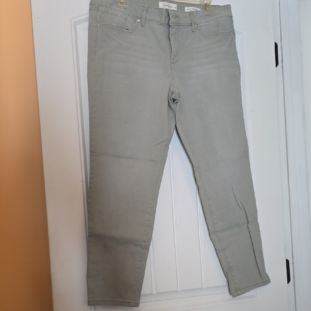 Jessica Simpson Light Sage, Ankle Jeans